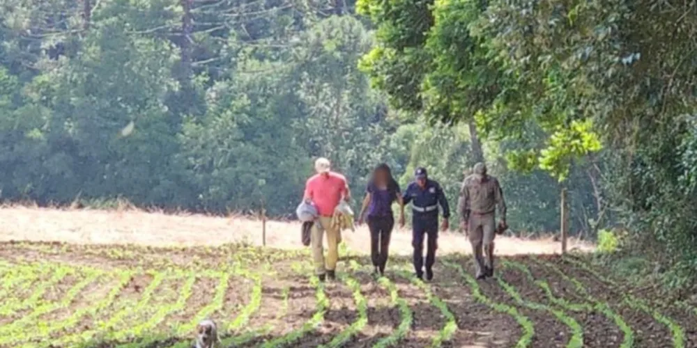 A mulher morava em uma zona de mata em Prudentópolis