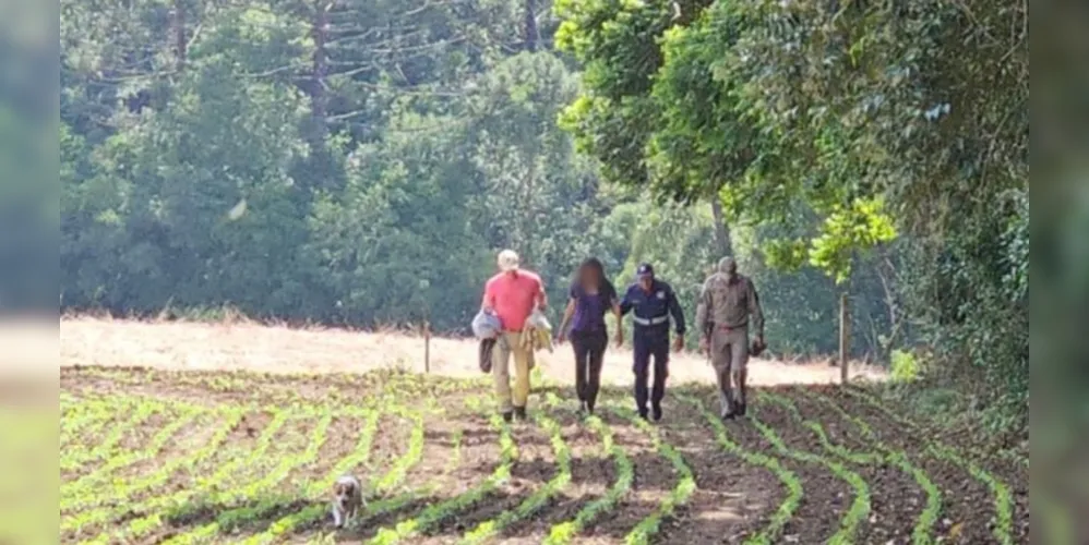A mulher morava em uma zona de mata em Prudentópolis