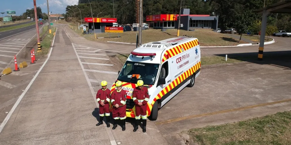 Equipe de socorristas da PRVias