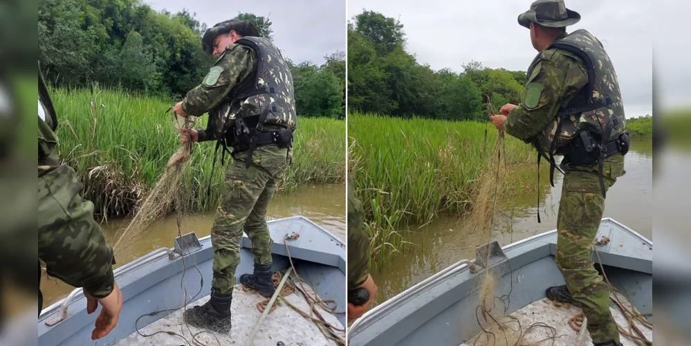 Ação da Polícia Militar Ambiental iniciou em Porto Amazonas e finalizou em São João do Triunfo