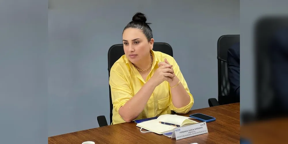 A prefeita de São Mateus do Sul, Fernanda Sardanha (PSD), é apontada como favorita na intenção de voto para deputada estadual