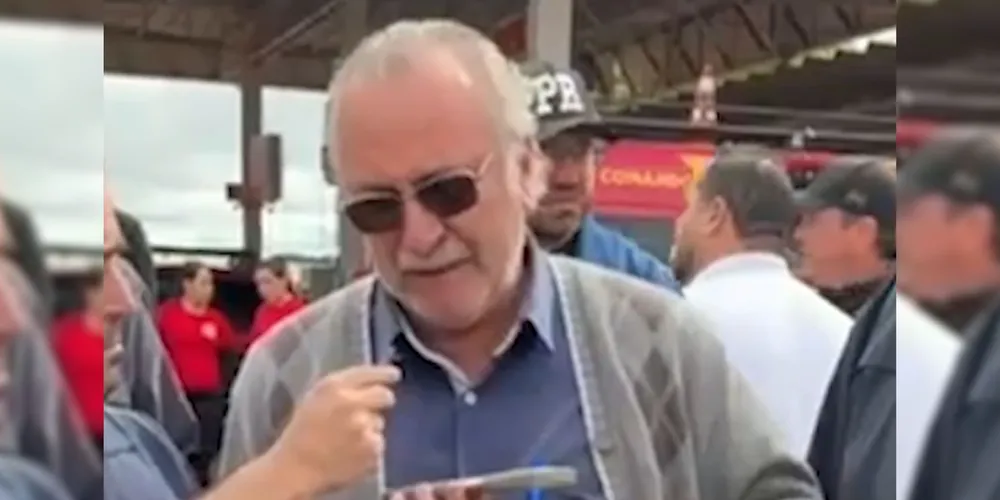 O prefeito Sezar Bovino, de Rio Bonito do Iguaçu