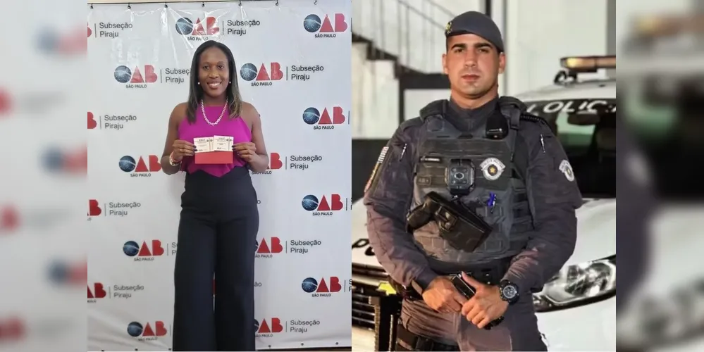 Camilla Silva, de 32 anos, foi morta a facadas pelo companheiro, o policial militar Leonardo Silva, 25