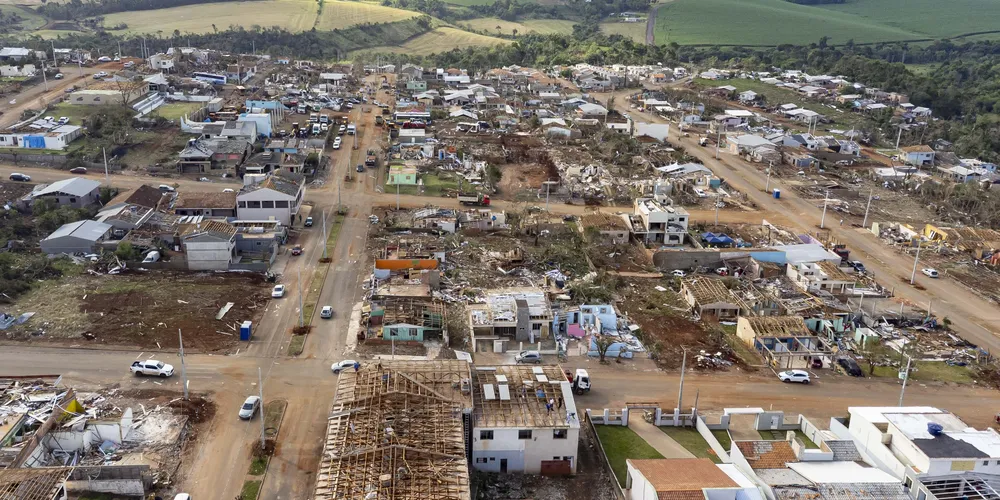 Como ficou Rio Bonito do Iguaçu após a passagem do tornado