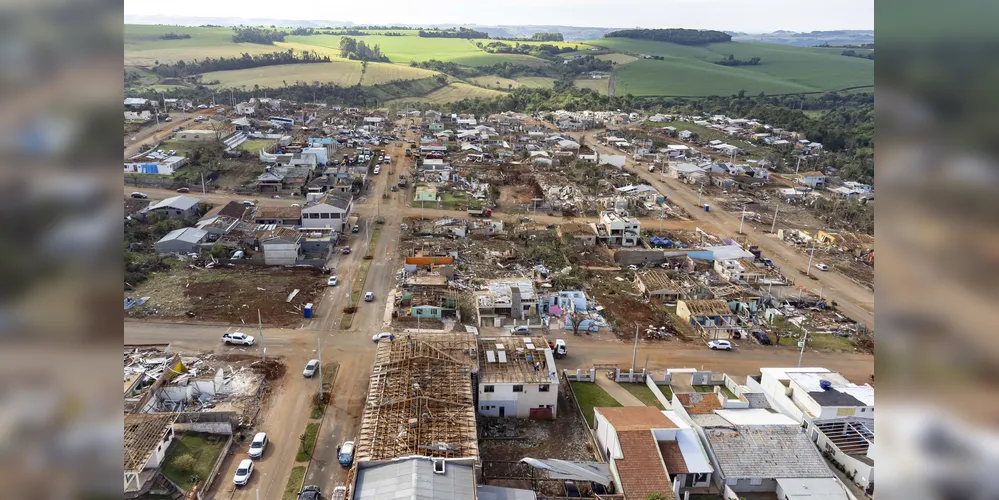 Como ficou Rio Bonito do Iguaçu após a passagem do tornado