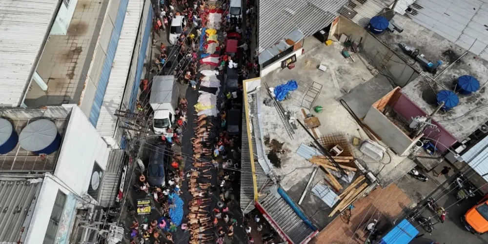 Veja a imagem gravada por Drone