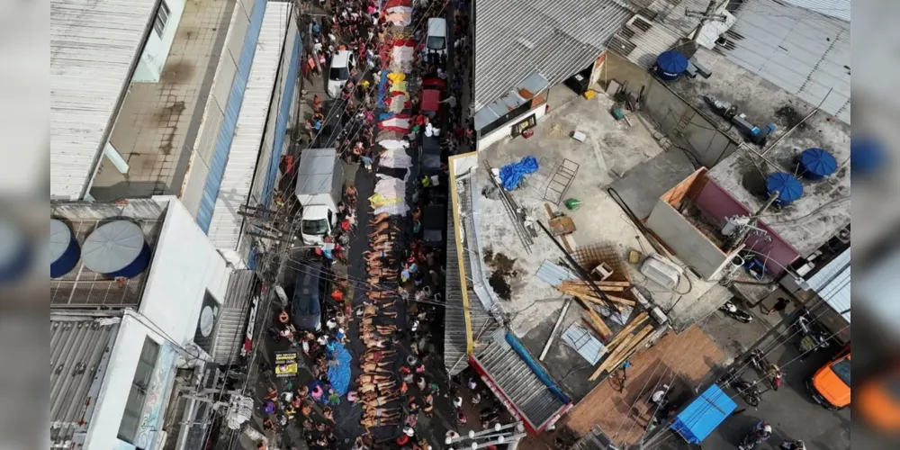 Veja a imagem gravada por Drone