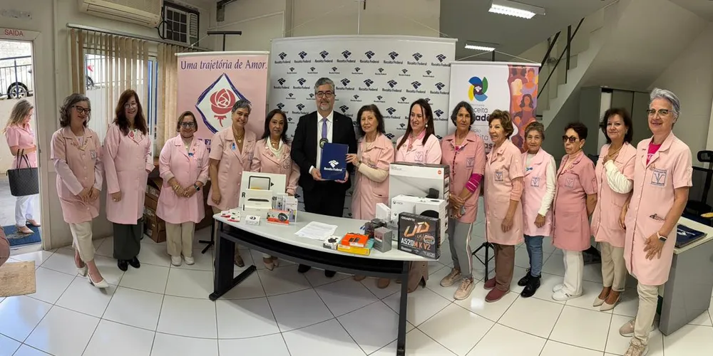 A ação "Receita por Elas" destinou R$ 800 mil para a Rede Feminina de Combate ao Câncer