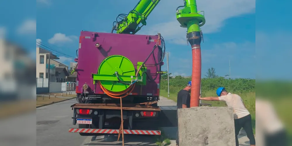 Operação de drenagem faz parte de um pacote maior de investimentos da Sanepar para a temporada