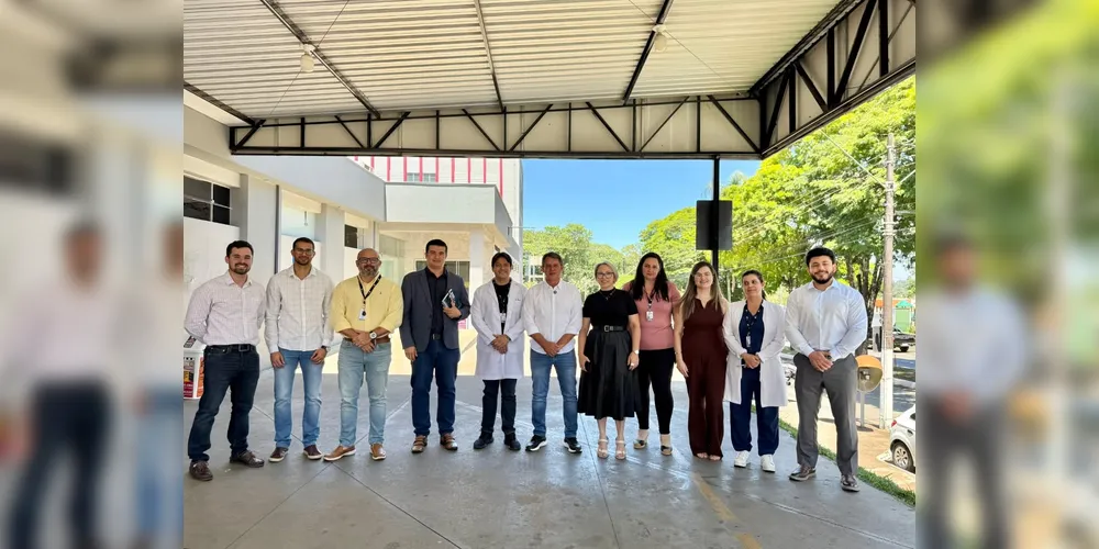 Representantes da Prefeitura de Sengés e da Santa Casa de Itararé estiveram reunidos