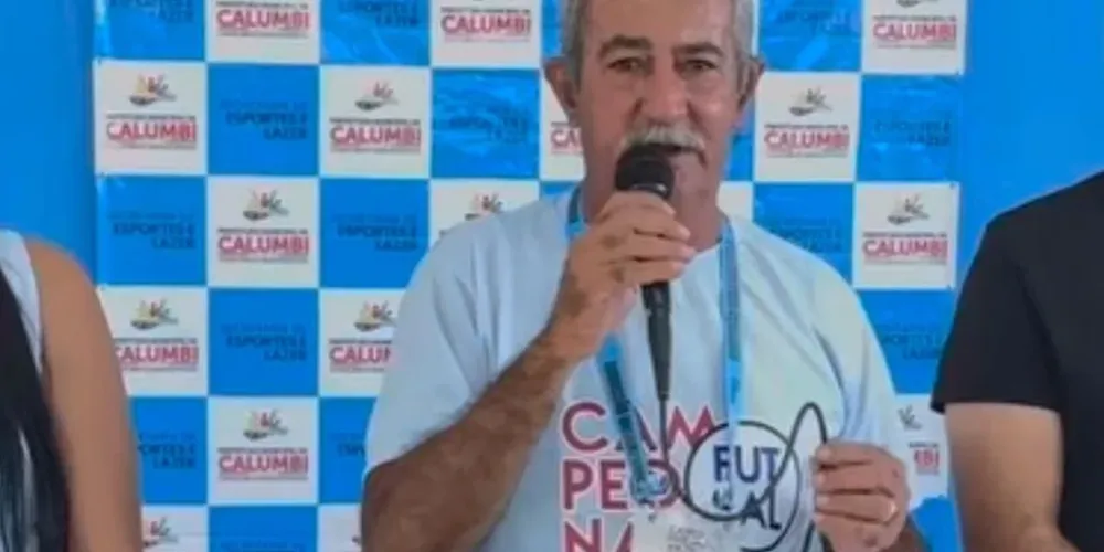 Numeriano Luiz de Sá, secretário municipal de Esportes e Lazer de Calumbi (PE)