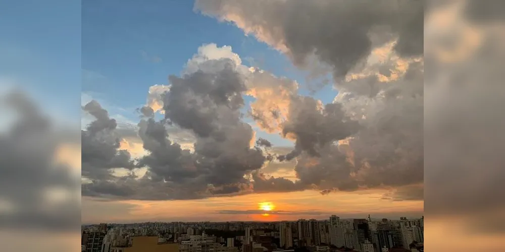 O dia será quente, enquanto a chuva está prevista para às 20h