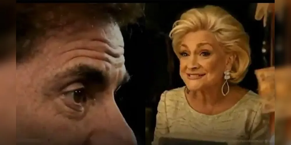 Silvio Santos e Hebe Camargo reunidos durante campanha do Teleton