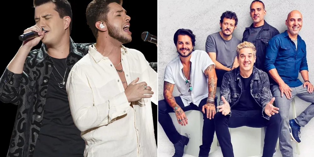 Hugo e Guilherme se apresentam na quarta (19) e Jota Quest na quinta (20)