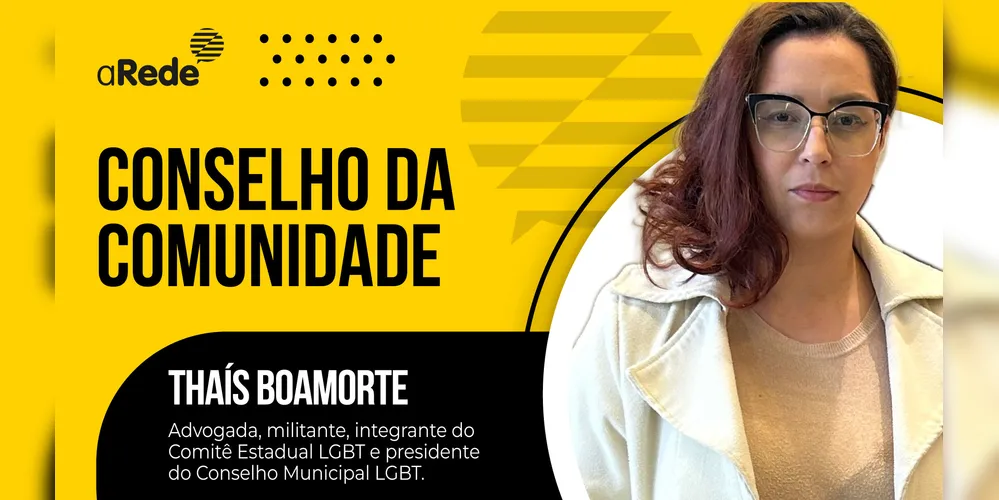 Thaís Boamorte é conselheira da Comunidade LGBTQIAPN+