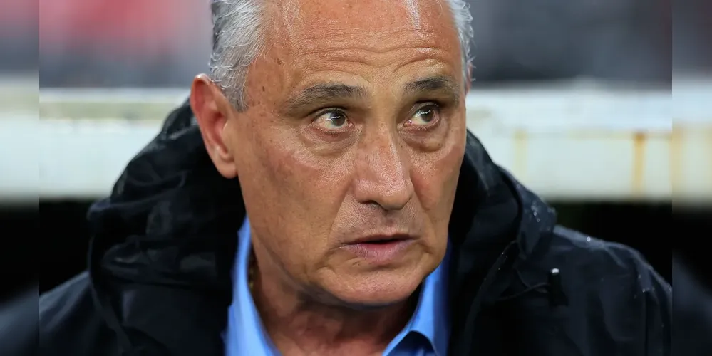 Tite durante partida do Flamengo