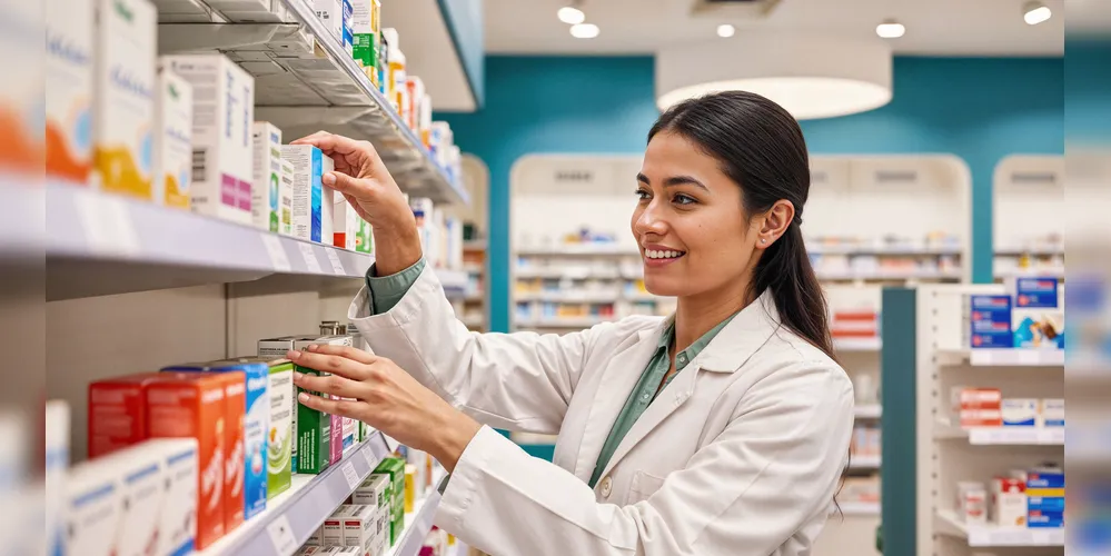 Entre as oportunidades de emprego, está a de farmacêutico