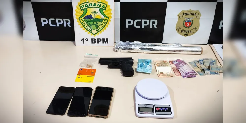 Objetos apreendidos foram encaminhados à delegacia