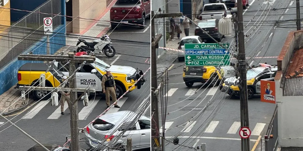 O Esquadrão Antibombas está em deslocamento ao local da ocorrência