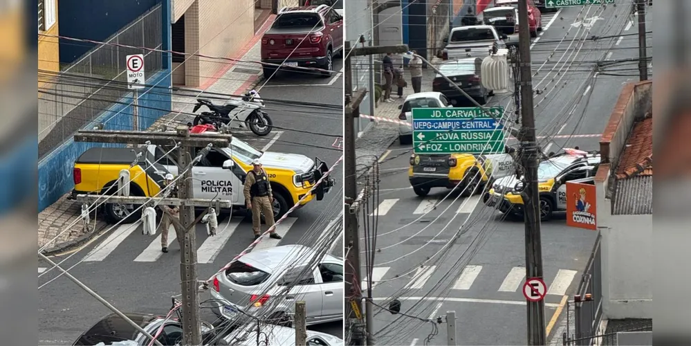 O Esquadrão Antibombas está em deslocamento ao local da ocorrência