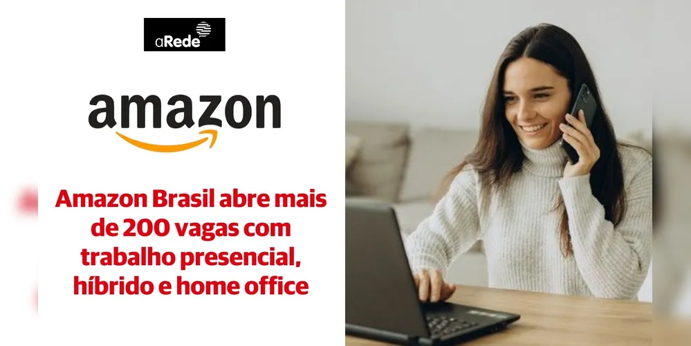 As vagas contemplam modelos de trabalho presencial, híbrido e em home office, permitindo que candidatos de vários perfis e localidades concorram às posições