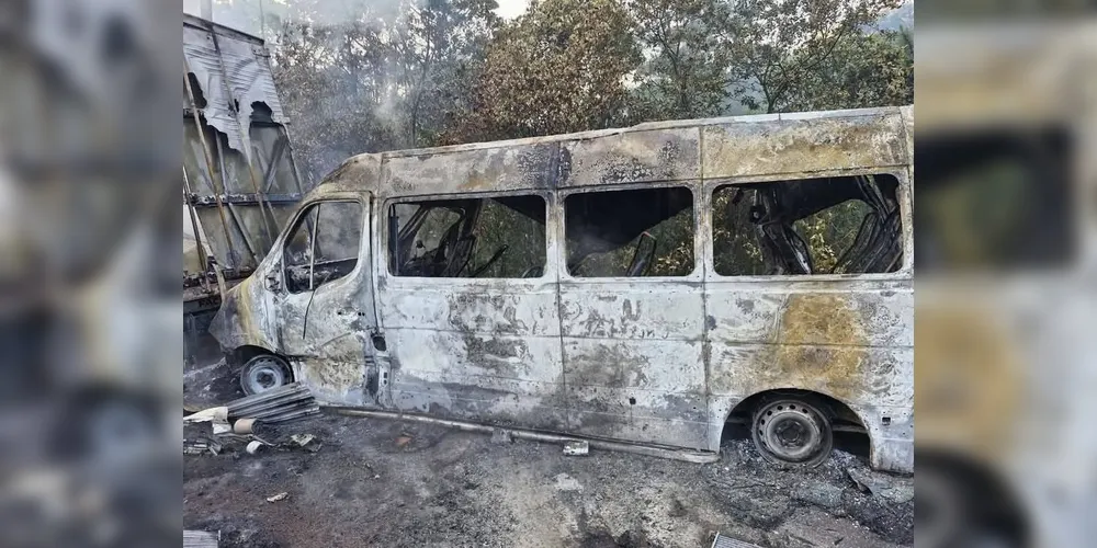 Imagem ilustrativa da imagem Van de Prudentópolis envolvida em grave acidente na BR-376 transportava crianças