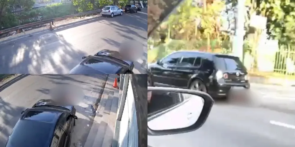 A mulher ficou gravemente ferida após ser atropelada e arrastada pelo criminoso