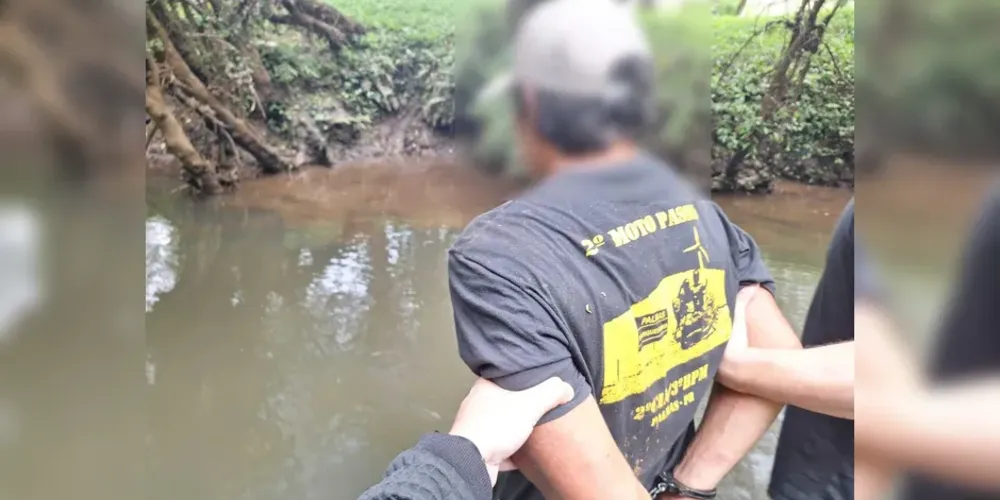 Homem tentou fugir, mas foi detido