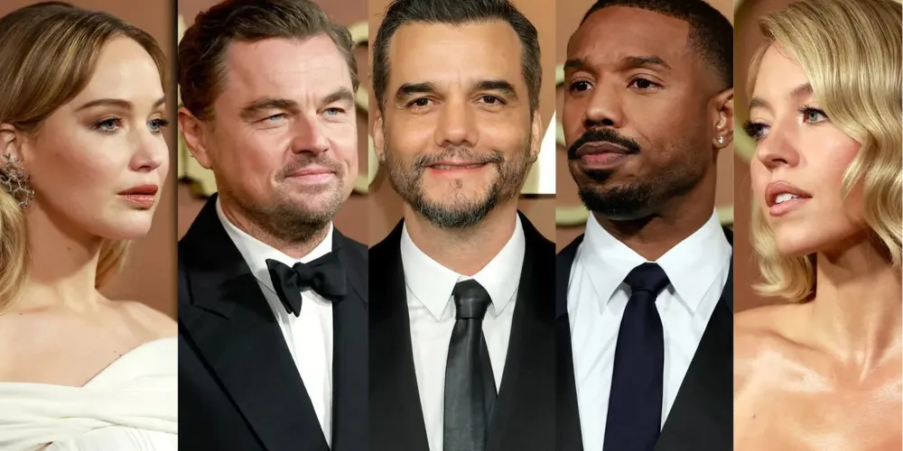 Wagner Moura junto com as estrelas de Hollywood