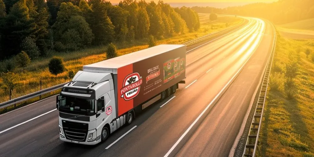 A empresa conta com uma frota de 30 caminhões