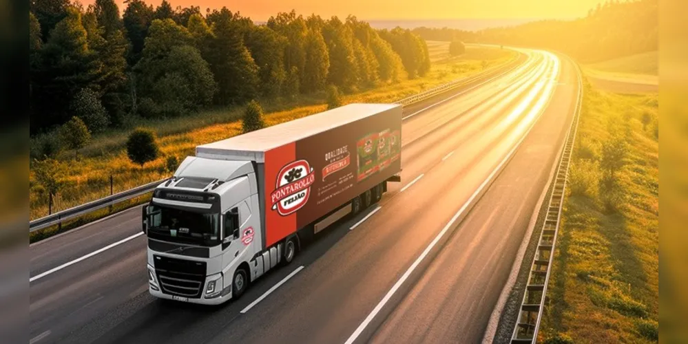 A empresa conta com uma frota de 30 caminhões