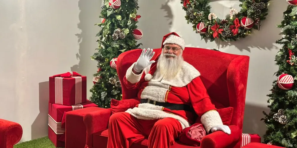 Papai Noel ficará no Shopping Palladium até 24 de dezembro