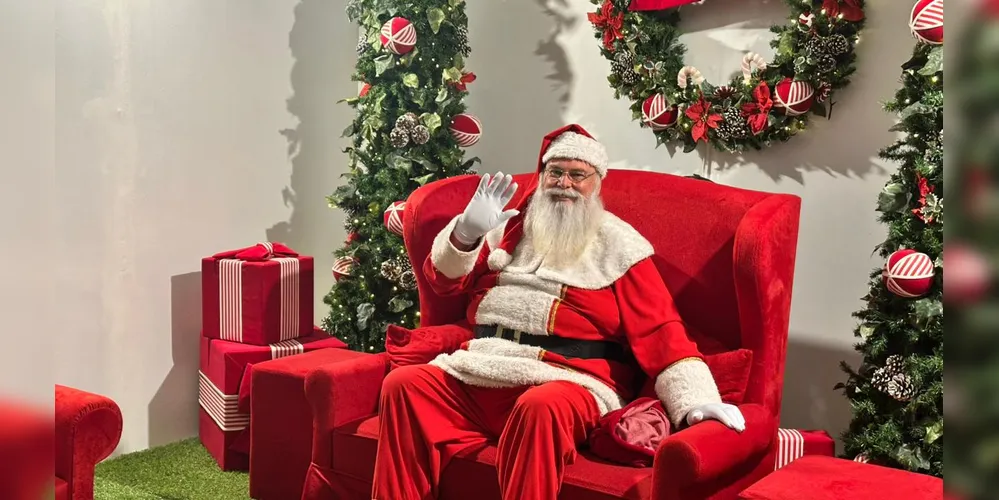 Papai Noel ficará no Shopping Palladium até 24 de dezembro