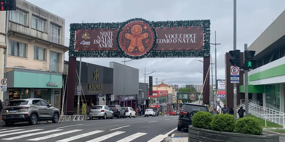 Avenida Vicente Machado já recebeu parte da decoração