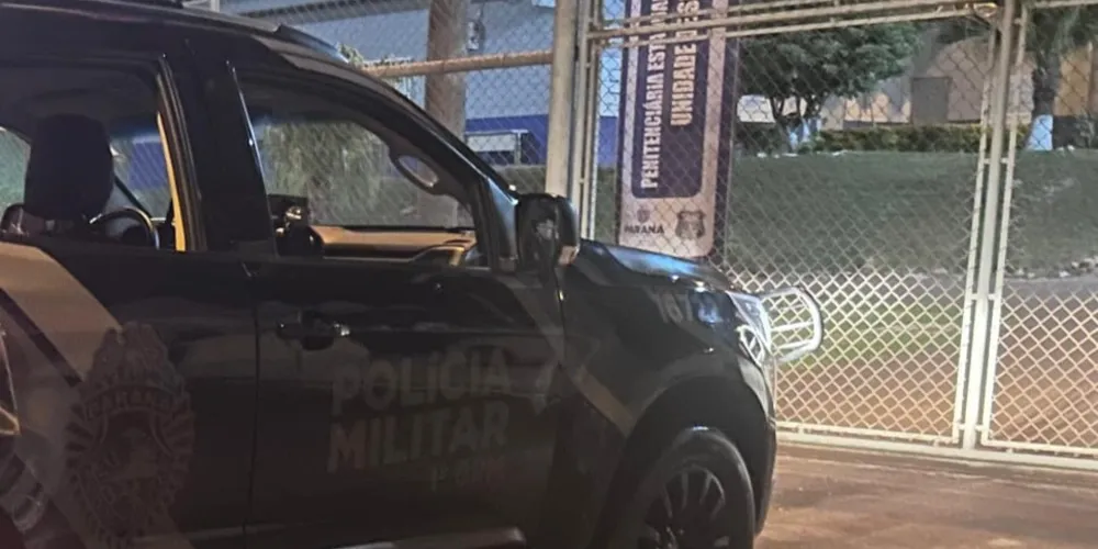 O autor recebeu voz de prisão e foi conduzido até a Penitenciária Estadual de Ponta Grossa
