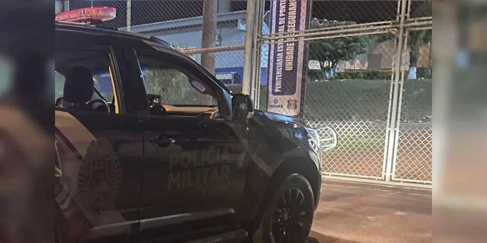 O autor recebeu voz de prisão e foi conduzido até a Penitenciária Estadual de Ponta Grossa