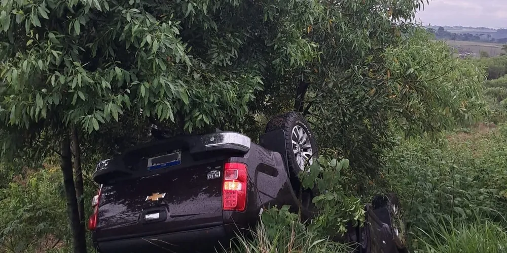 O acidente resultou apenas em danos materiais
