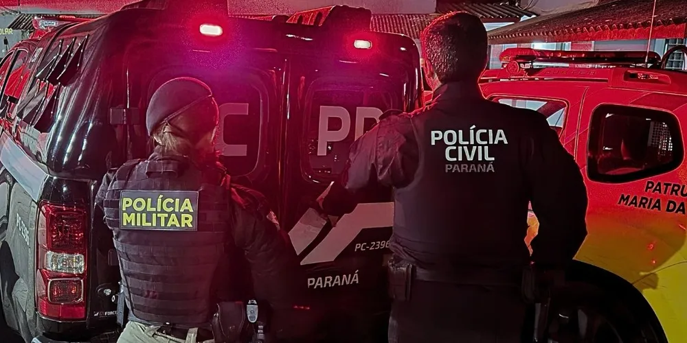 Equipes da PCPR e PMPR efetuaram a prisão