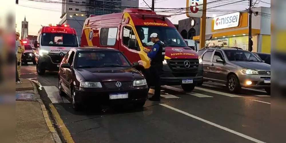 Vítima foi atropelada por um veículo Volkswagen Gol, da cor bordô e o motorista não se feriu