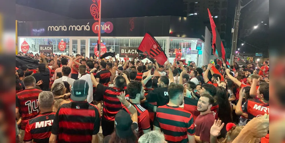 Avenida se tornou rubro-negra neste sábado