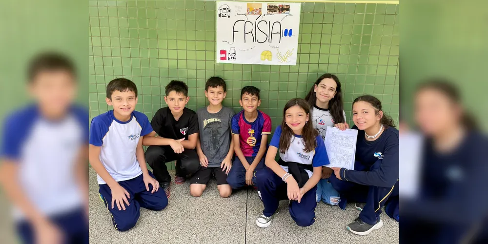 A classe realizou uma série de estudos e ações, entre elas a confecção de cartazes e a preparação de biscoitos