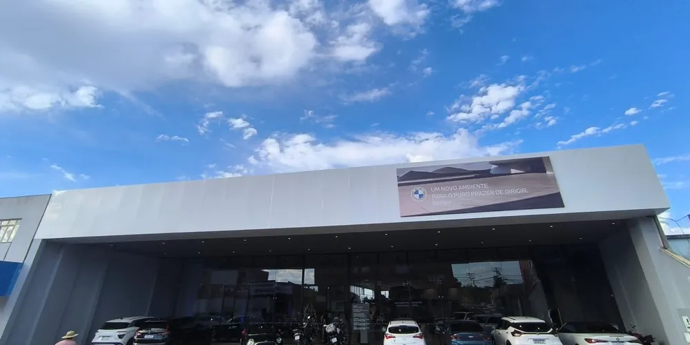 A nova BMW Barigui está localizada na Avenida Dom Pedro II, na Nova Rússia em Ponta Grossa