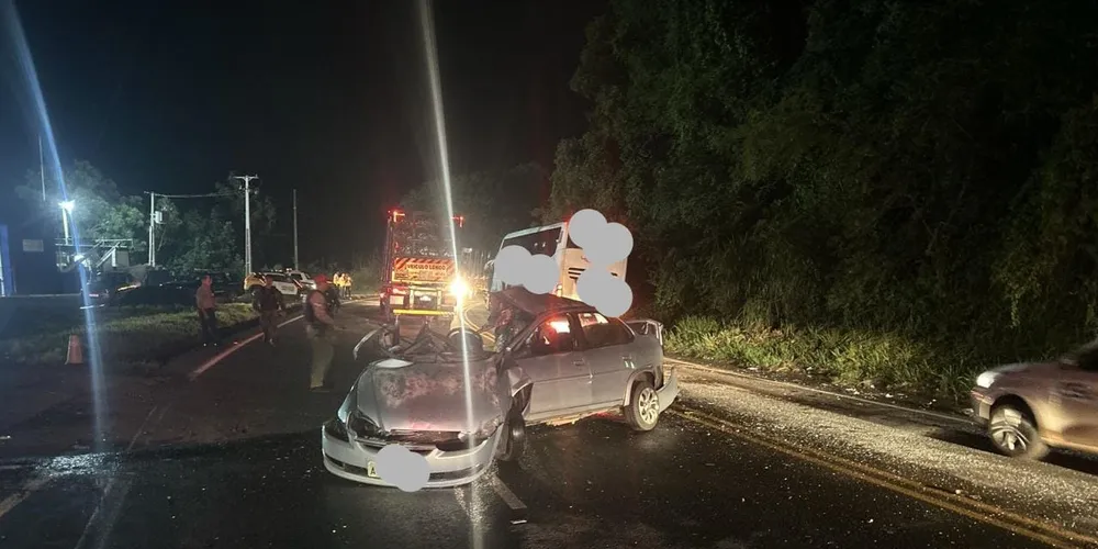 O acidente aconteceu no km 213 da PR-160