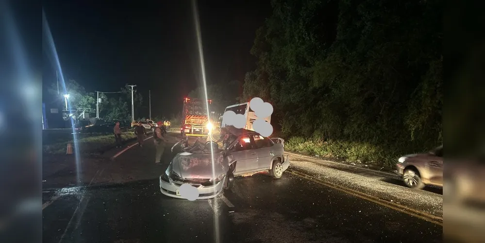 O acidente aconteceu no km 213 da PR-160