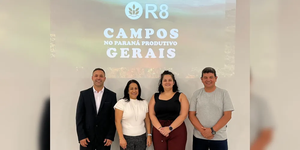 Gilson Vinutti (presidente), Ericléia da Silva (vice-presidente), Katiane Pires de Lima (coordenadora executiva) e João Maria Fermino dos Santos (representante da equipe técnica regional)