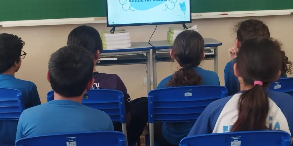 Os educandos participaram de palestras. teatro educativo e contaram com a videoaulas especial do Vamos Ler para iniciar os trabalhos