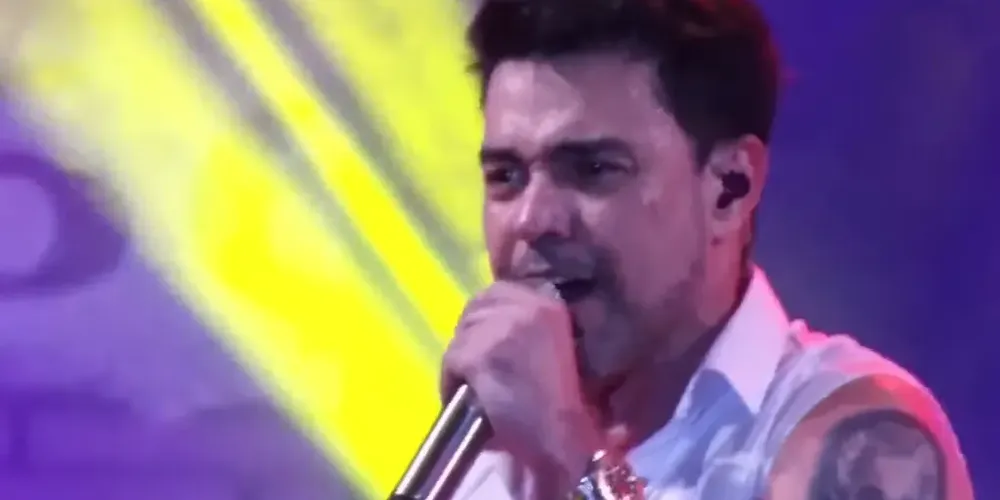 Zezé Di Camargo durante show em Marabá