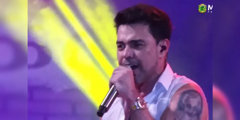 Zezé Di Camargo durante show em Marabá