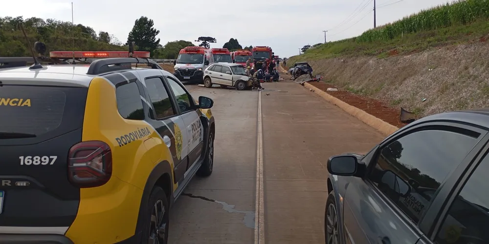 Acidente aconteceu na manhã desse domingo