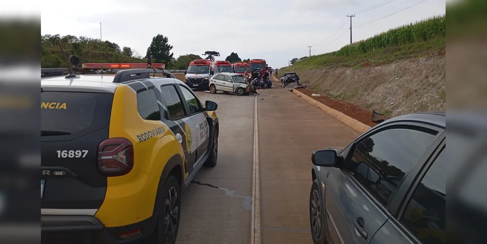 Acidente aconteceu na manhã desse domingo